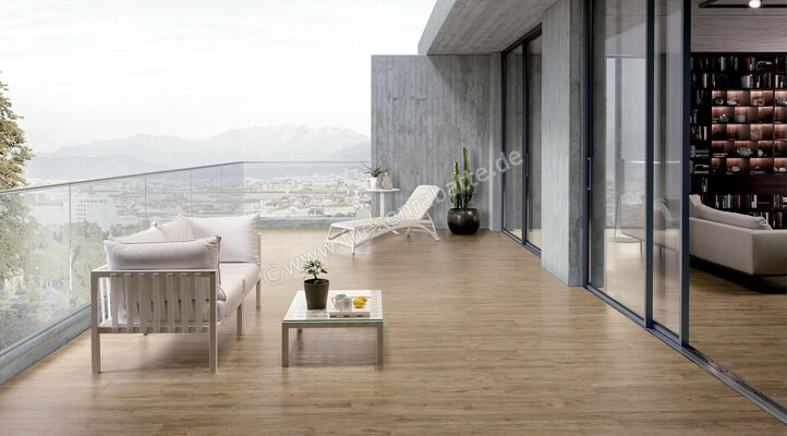  La Fabbrica Ava Ca Foscari Outdoor Tabacco 40x120x2 cm Terrassenplatte Matt Eben Naturale 094034 | 541765