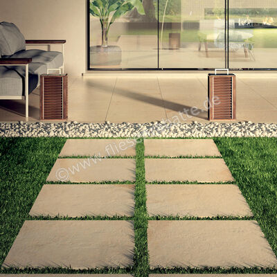  La Fabbrica Ava Royal Stone Outdoor Royal Stone 60x60x2 cm Terrassenplatte Matt Strukturiert Naturale 122007 | 541789