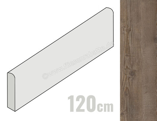  La Fabbrica Ava Ca Foscari Moro 6.5x120 cm Sockel Matt Eben Naturale 094094 | 542206