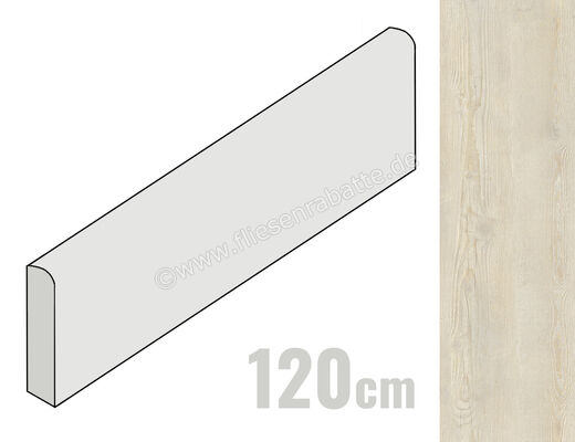  La Fabbrica Ava Ca Foscari Lino 6.5x120 cm Sockel Matt Eben Naturale 094090 | 542218