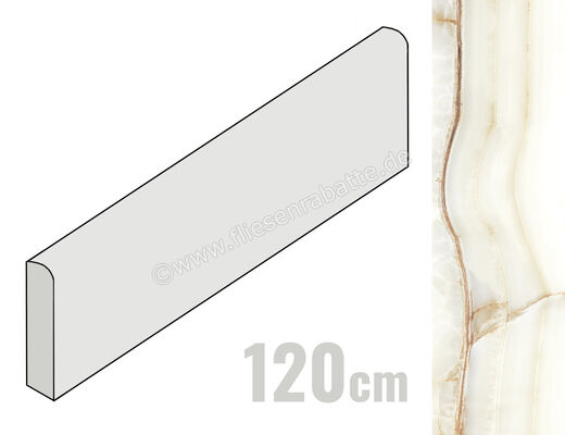  La Fabbrica Ava Aesthetica Hegel Hegel 6.5x120 cm Sockel Glänzend Eben Lappato 079201 | 542350