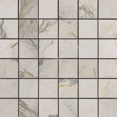  La Fabbrica Ava Bolgheri Stone Sage 30x30 cm Mosaik 5x5 Matt Eben Naturale 196113 | 542464
