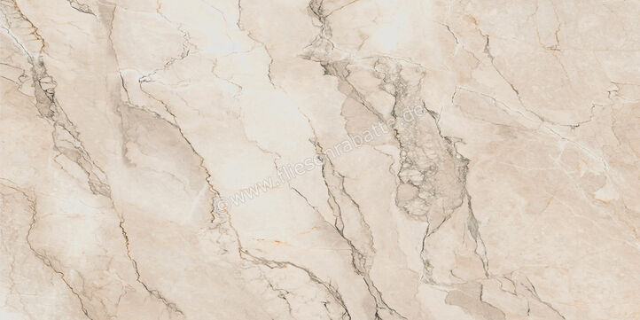  La Fabbrica Ava Bolgheri Stone Beige 60x120 cm Bodenfliese / Wandfliese Glänzend Eben Lappato 196012 | 542701