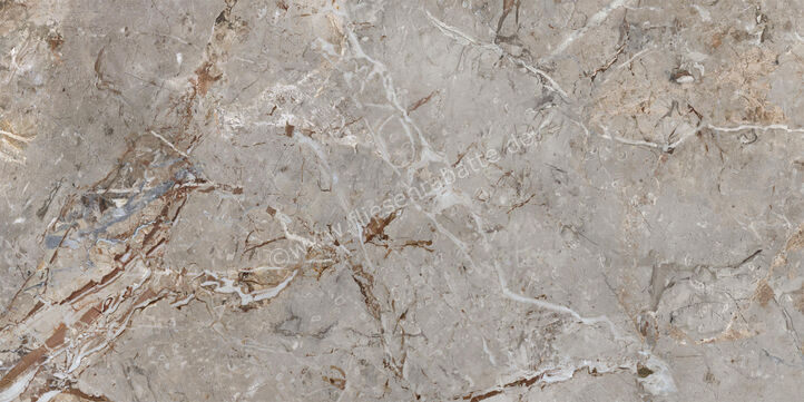 La Fabbrica Ava Breccia Argentum Breccia Argentum 60x120 cm Bodenfliese / Wandfliese Glänzend Eben Lappato 163101 | 542950