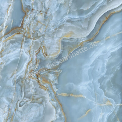  La Fabbrica Ava Onice Iride Cobalto 120x120 cm Bodenfliese / Wandfliese Glänzend Eben Lappato 173035 | 543142
