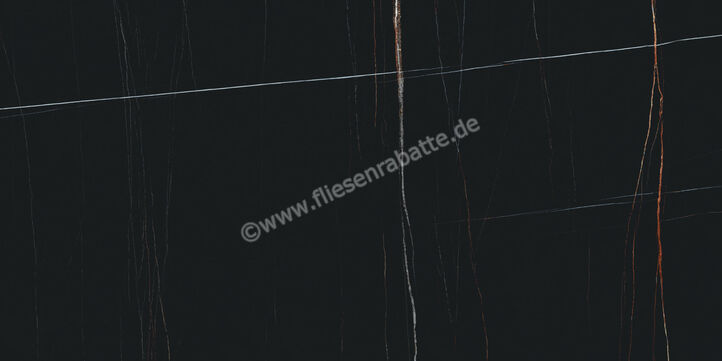  La Fabbrica Ava Sahara Noir Sahara Noir 60x120 cm Bodenfliese / Wandfliese Glänzend Eben Lappato 135061 | 543511