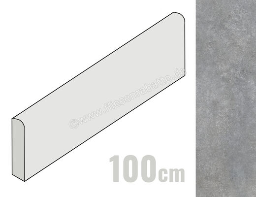  La Fabbrica Ava Skyline Fumo 7x100 cm Sockel Matt Eben Naturale 082117 | 544066