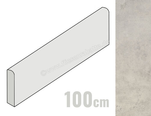  La Fabbrica Ava Hurban White 7x100 cm Sockel Matt Eben Naturale 177101 | 546106