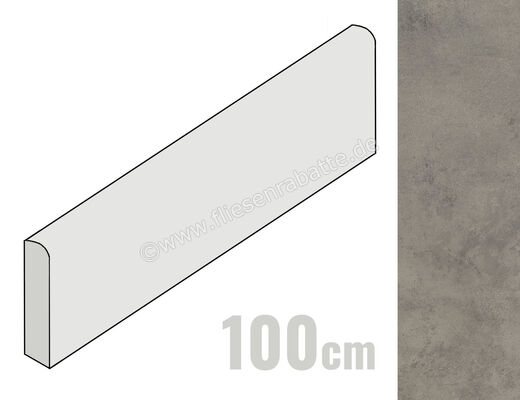  La Fabbrica Ava Hurban Gray 7x100 cm Sockel Matt Eben Naturale 177103 | 546112