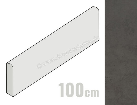  La Fabbrica Ava Hurban Graphite 7x100 cm Sockel Matt Eben Naturale 177104 | 546115