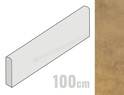  La Fabbrica Ava Hurban Ocra 7x100 cm Sockel Matt Eben Naturale 177106 | 546121