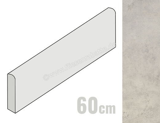  La Fabbrica Ava Hurban White 7x60 cm Sockel Matt Eben Naturale 177111 | 546124