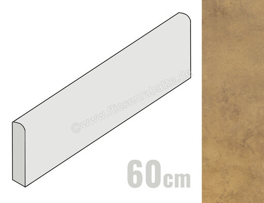  La Fabbrica Ava Hurban Ocra 7x60 cm Sockel Matt Eben Naturale 177116 | 546136