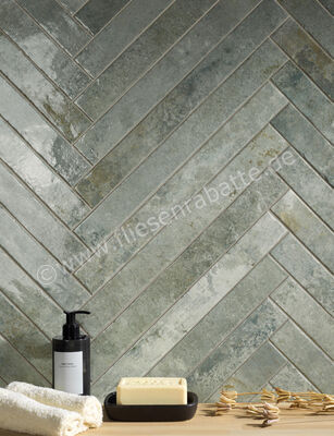  La Fabbrica Ava Kist Lux Jade Lux 4.8x45 cm Wandfliese Glänzend Strukturiert Glossy 264042 | 546328