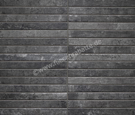  La Fabbrica Ava Kist Charcoal 4.8x45 cm Bodenfliese / Wandfliese Matt Strukturiert Matte 264011 | 546514