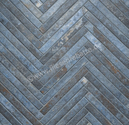  La Fabbrica Ava Kist Dark Blue 4.8x45 cm Bodenfliese / Wandfliese Matt Strukturiert Matte 264021 | 546517