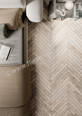  La Fabbrica Ava Kist Ivory 4.8x45 cm Bodenfliese / Wandfliese Matt Strukturiert Matte 264031 | 546526