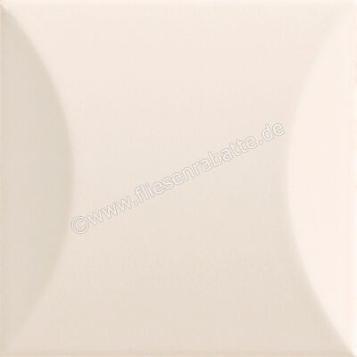  La Fabbrica Ava UP Bone 10x10 cm Wandfliese Cuscino Glänzend Eben Glossy 192054 | 546613