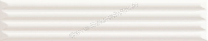  La Fabbrica Ava UP White 5x25 cm Wandfliese Cannettato Glänzend Eben Glossy 192131 | 546715