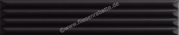  La Fabbrica Ava UP Black 5x25 cm Wandfliese Cannettato Glänzend Eben Glossy 192132 | 546718