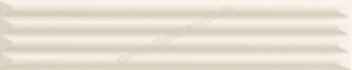  La Fabbrica Ava UP Bone 5x25 cm Wandfliese Cannettato Glänzend Eben Glossy 192134 | 546724