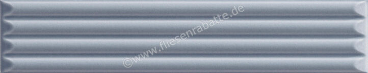  La Fabbrica Ava UP Blue 5x25 cm Wandfliese Cannettato Glänzend Eben Glossy 192137 | 546736