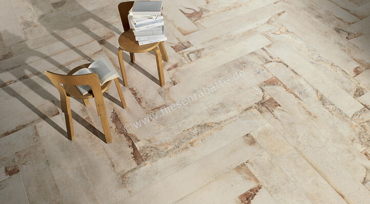  La Fabbrica Ava Lascaux Ellison 20x120 cm Bodenfliese / Wandfliese Matt Eben Naturale 089045 | 548185