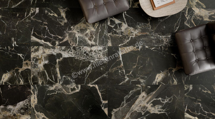  La Fabbrica Ava Black Gold Black Gold 60x120 cm Bodenfliese / Wandfliese Matt Eben Naturale 276101 | 549940