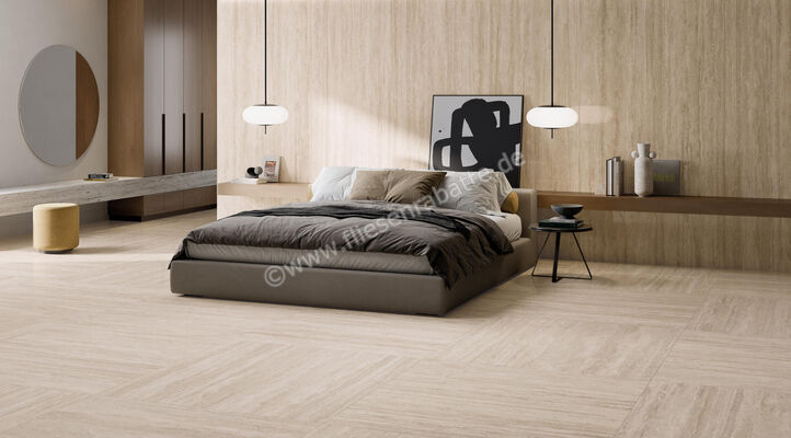  La Fabbrica Ava Travertino Classic Travertino Classic 60x120 cm Bodenfliese / Wandfliese Matt Eben Naturale 138014 | 549958