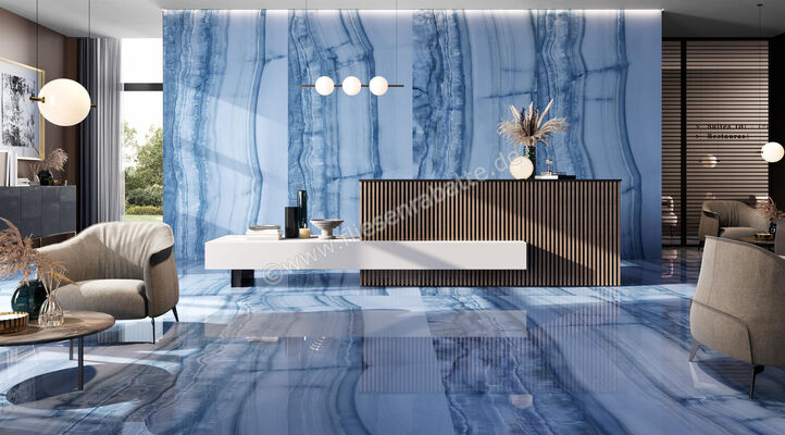  La Fabbrica Ava Nautilus Nautilus 120x120 cm Bodenfliese / Wandfliese Glänzend Eben Lappato 113030 | 550009