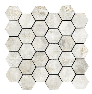  La Fabbrica Ava Artile Ivory 30x30 cm Mosaik Esagona Matt Strukturiert Naturale 156333 | 550039