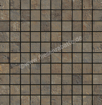  La Fabbrica Ava Artile Copper 30x30 cm Mosaik 2,5x2,5 Matt Strukturiert Naturale 156324 | 550054
