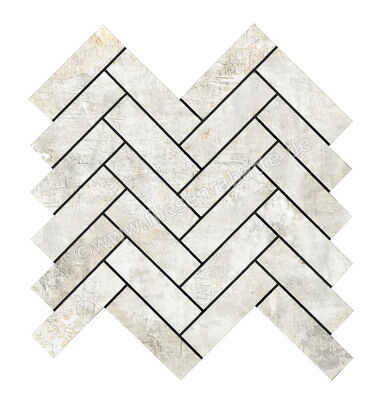  La Fabbrica Ava Artile Ivory 30x30 cm Mosaik Spina Di Pesce Matt Strukturiert Naturale 156303 | 550093