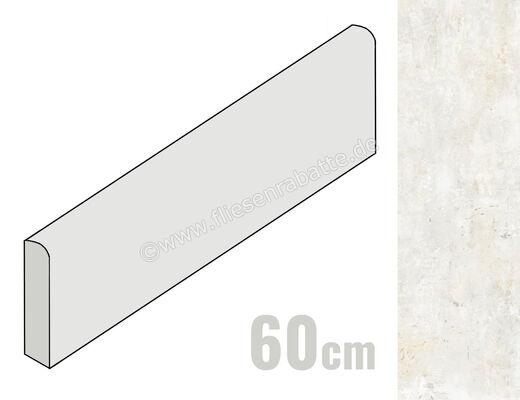  La Fabbrica Ava Artile Ivory 7x60 cm Sockel Matt Strukturiert Naturale 156103 | 550471