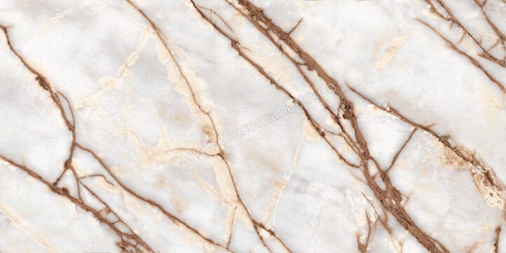  La Fabbrica Ava Bianco Imperiale Bianco Imperiale 60x120 cm Bodenfliese / Wandfliese Glänzend Eben Lappato 277102 | 550567