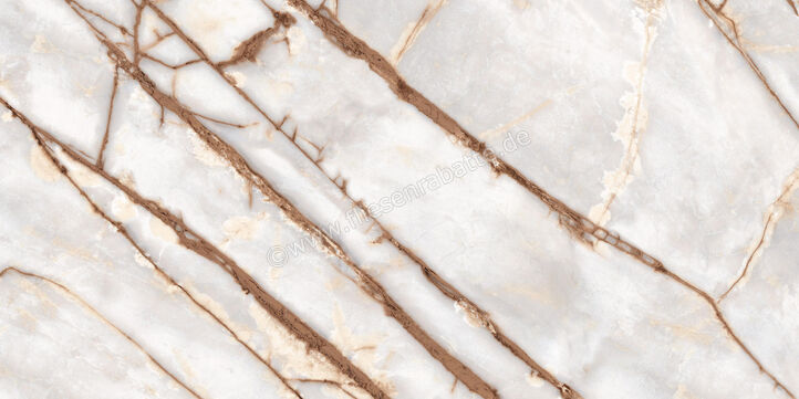  La Fabbrica Ava Bianco Imperiale Bianco Imperiale 60x120 cm Bodenfliese / Wandfliese Glänzend Eben Lappato 277102 | 550579
