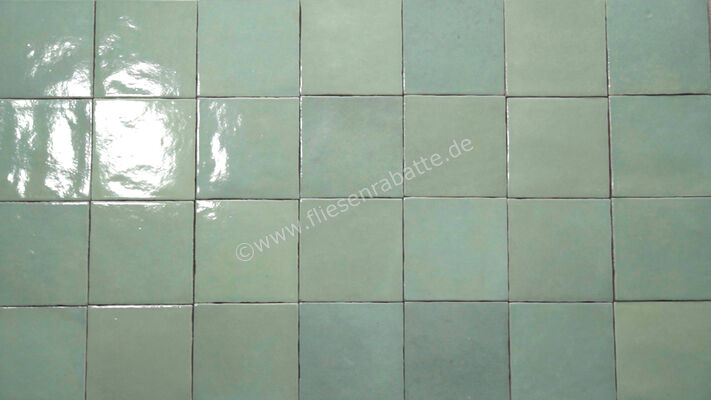  Marazzi Zellige Turchese 10x10 cm Dekor Wand Glänzend Leicht Strukturiert Lux M5P4 | 550591