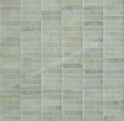  Marca Corona Miniature Soda Soda Verde Perla 6x24 cm Wandfliese Matt Strukturiert Lucido J376 | 550783