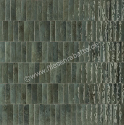  Marca Corona Miniature Soda Soda Verde Malva 6x24 cm Wandfliese Matt Strukturiert Lucido J378 | 550834