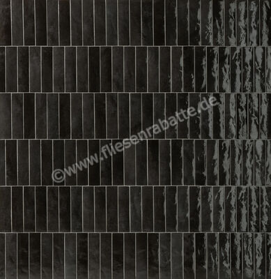  Marca Corona Miniature Soda Soda Nero Magma 6x24 cm Wandfliese Matt Strukturiert Lucido J382 | 550930