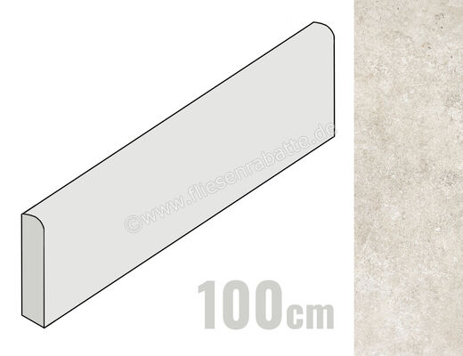 La Fabbrica Ava Pierres Des Chateaux Advance Fontainebleau 7x100 cm Sockel Matt Strukturiert Advance 158109 | 551848