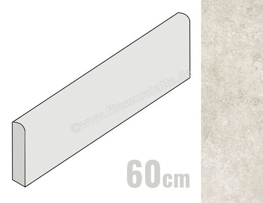  La Fabbrica Ava Pierres Des Chateaux Fontainebleau 7x60 cm Sockel Matt Eben Naturale 158114 | 551887