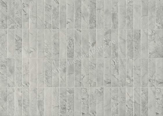  Marca Corona Miniature Scultorea Foam Grey 6x24 cm Wandfliese Matt Eben Velvet J478 | 551908