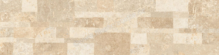  La Fabbrica Ava Chianca Carparo 15x61 cm Wandfliese Muretto 3D Matt Eben Naturale 184423 | 552757