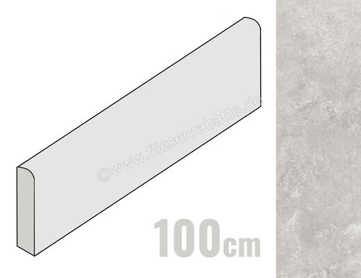  La Fabbrica Ava Chianca Otranto 7x100 cm Sockel Matt Eben Naturale 184114 | 552859