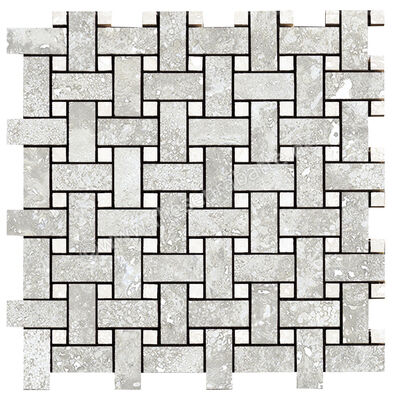  La Fabbrica Ava Imperial Alabastrino 30x30 cm Mosaik Intreccio Matt Eben Naturale 155311 | 554035