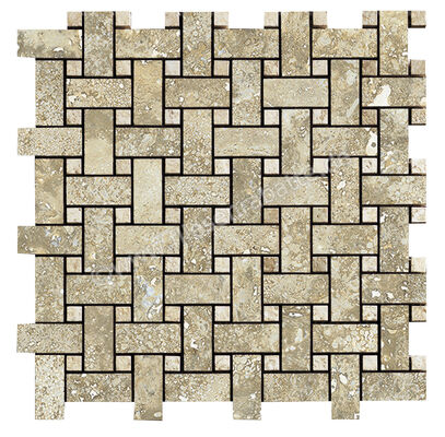  La Fabbrica Ava Imperial Tivoli 30x30 cm Mosaik Intreccio Matt Eben Naturale 155314 | 554041