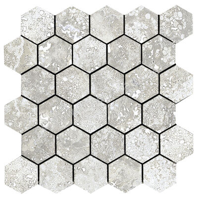  La Fabbrica Ava Imperial Alabastrino 28x29 cm Mosaik Esagona Matt Eben Naturale 155321 | 555694