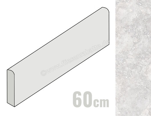  La Fabbrica Ava Imperial Alabastrino 7x60 cm Sockel Matt Eben Naturale 155111 | 555973