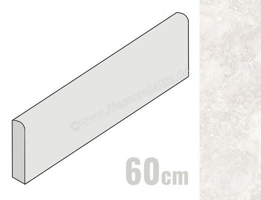  La Fabbrica Ava Imperial Trevi 7x60 cm Sockel Matt Eben Naturale 155112 | 555976